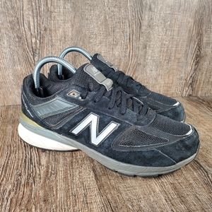 New Balance 990v5 Youth’s Size 6.5 Extra Wide Black Suede Sneakers Shoes